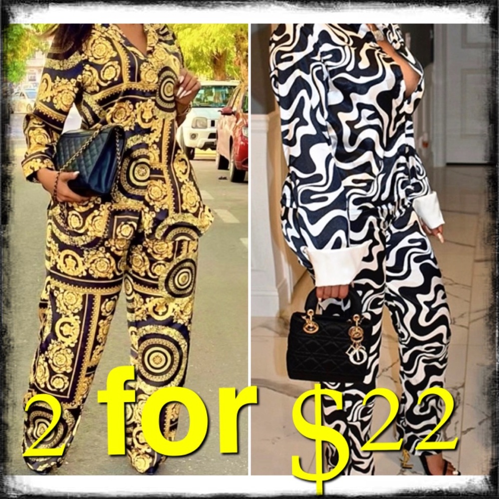 2 pc printed set 2 for $22